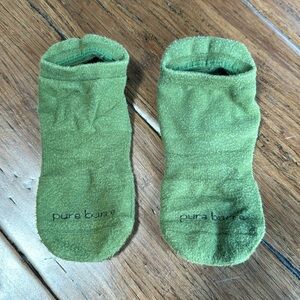Pure Barre Army Green Sticky Socks